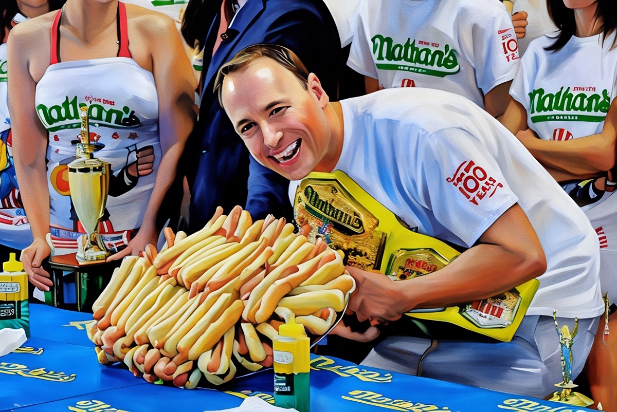 Joey Chestnut’s 76 Hot Dogs in 10 Minutes: The Ultimate Competitive Eating Record